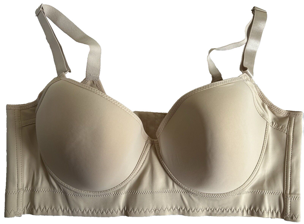 Filifit Sculpting Uplift Full Back Coverage Wireless Bra Beige Size 46DDD NWOT